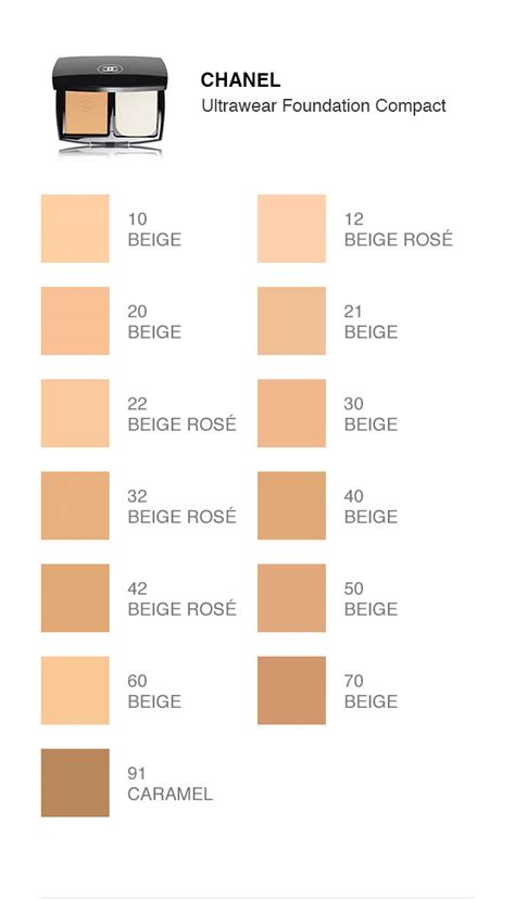 60 beige chanel other foundations|chanel foundation comparison chart.